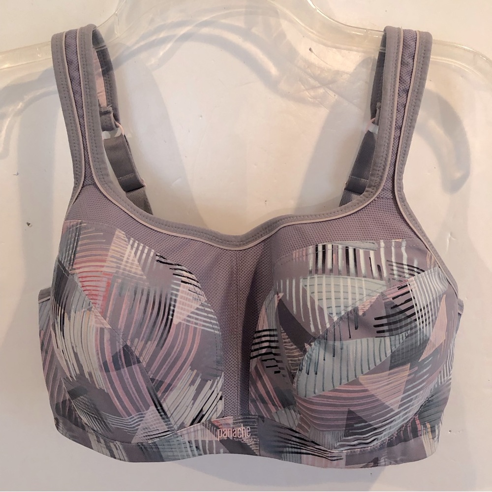 PANACHE Lavender Print Sports BRA 36F